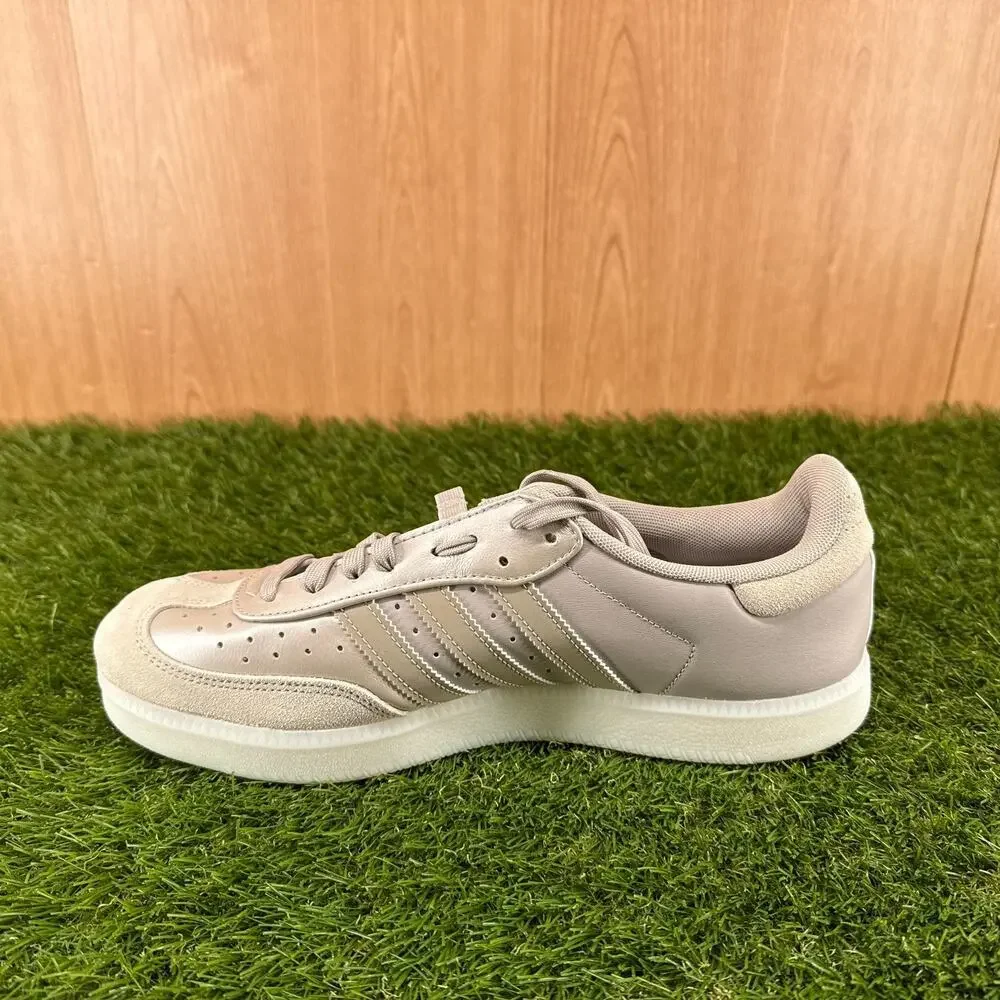 adidas Velosamba Leather Champagne Metallic Cycling Shoes IH5213 Men's Size 10.5